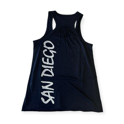 Woman's Racerback - Reflecting San Diego (Black & Black White)