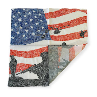 Bandana 18" x 18" - American Heroes