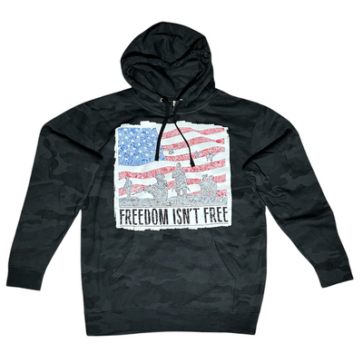 Sweatshirt - Black Camo American Heroes